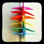 Rainbow Origami Peace Cran..