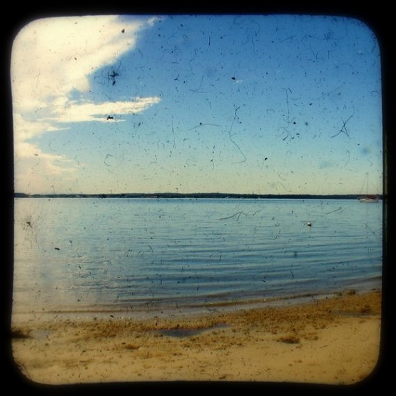 Beach Photo 5x5 TtV Vintage Style Ocean Photography Print - Coastal Photograph
