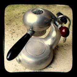 Coffee Photo Print 5x5 TtV Retro Atomic Coffee Maker Photograph - Vintage Style Kitchen Decor